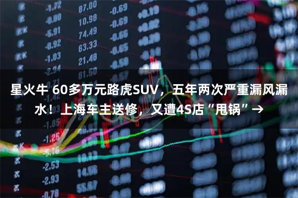 星火牛 60多万元路虎SUV，五年两次严重漏风漏水！上海车主送修，又遭4S店“甩锅”→