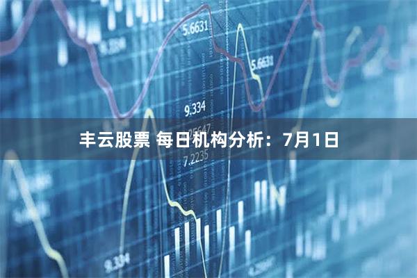 丰云股票 每日机构分析：7月1日